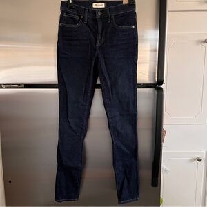 NWT Madewell Dark Blue Mid-Rise Skinny Jeans